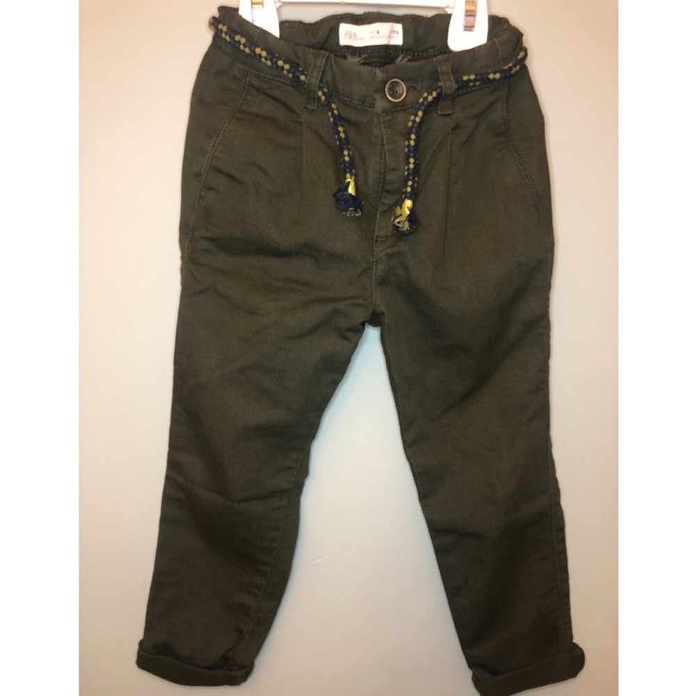 Zara khaki green pant